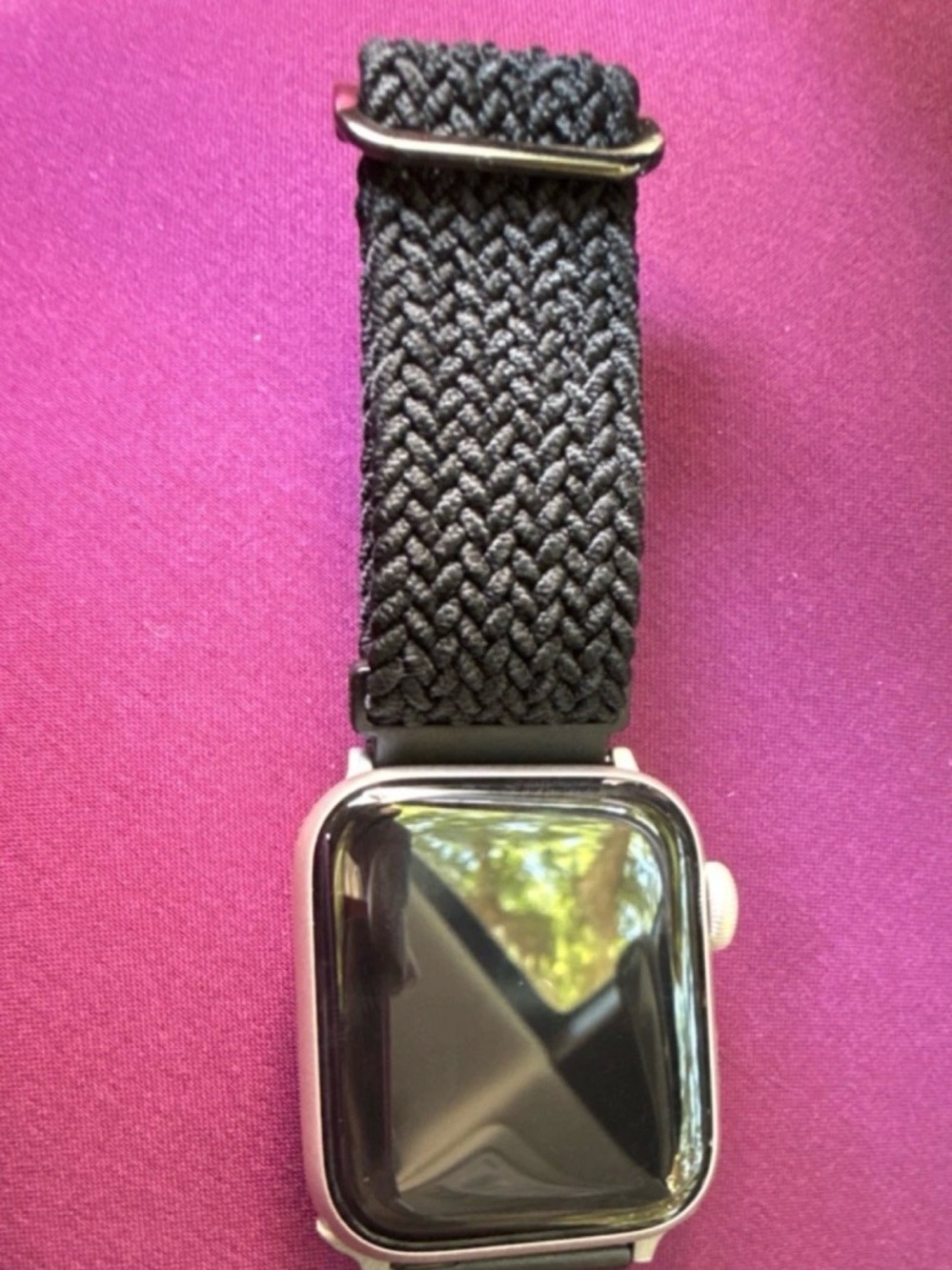 Apple Black Braided Nylon Strap for Smartwatch